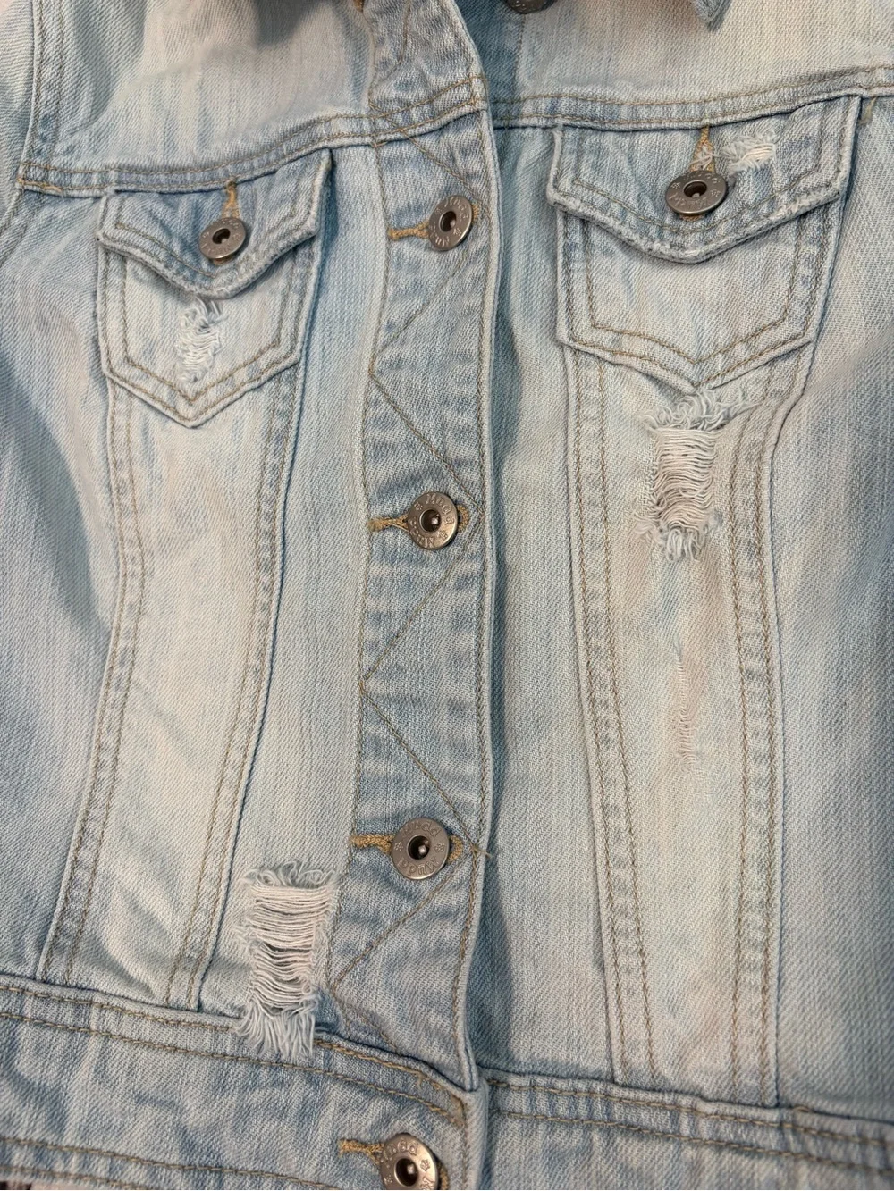 Girls Mudd Light Blue Denim Jacket